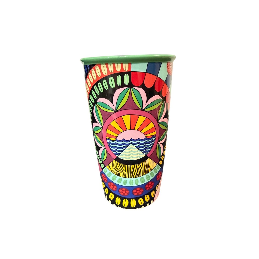 Starbucks Coffee Limited Edition Jessie & Katey Ceramic Tumbler 12oz Multi Color